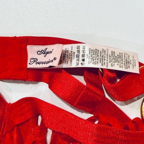 Agent provocateur red bubbles set RED Sz 2 - Picture 3 of 5